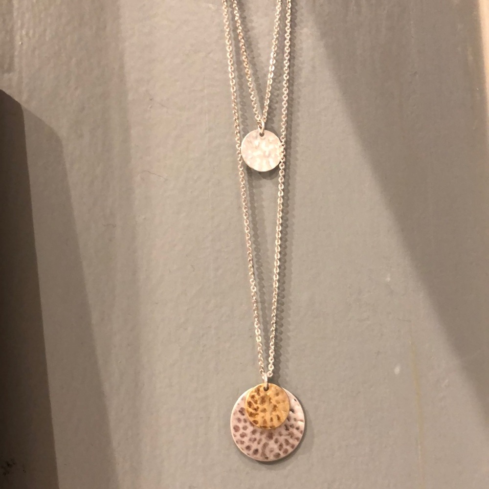 Banana republic layered multi metal necklace $10